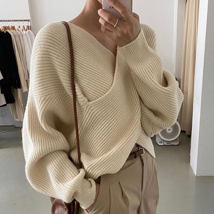 Elven™ | Pull en tricot croisé chic