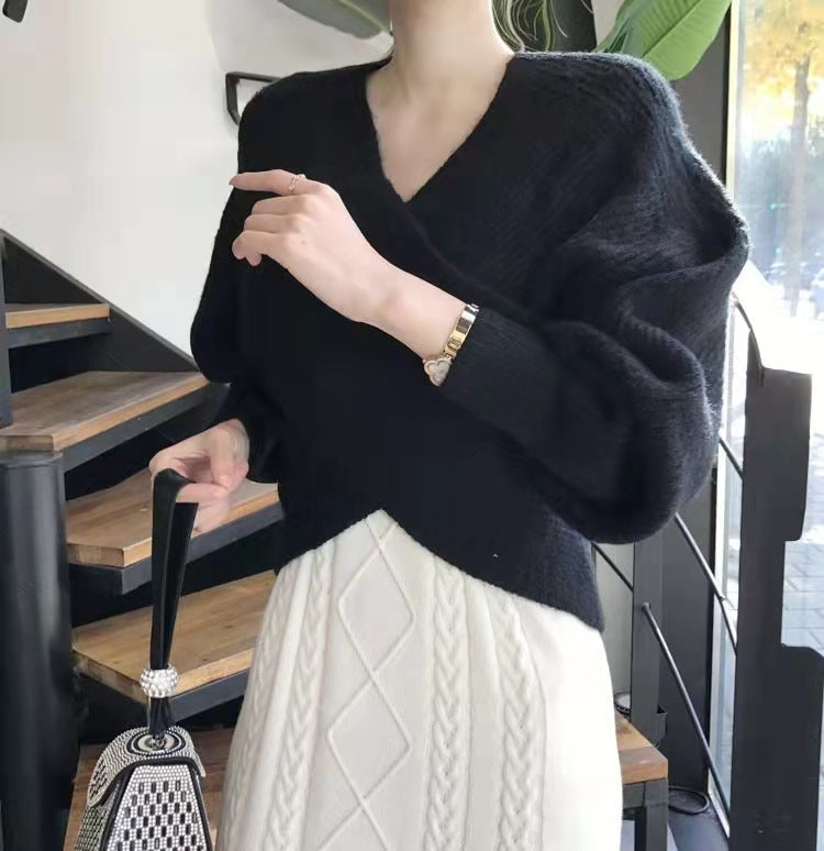Elven™ | Pull en tricot croisé chic