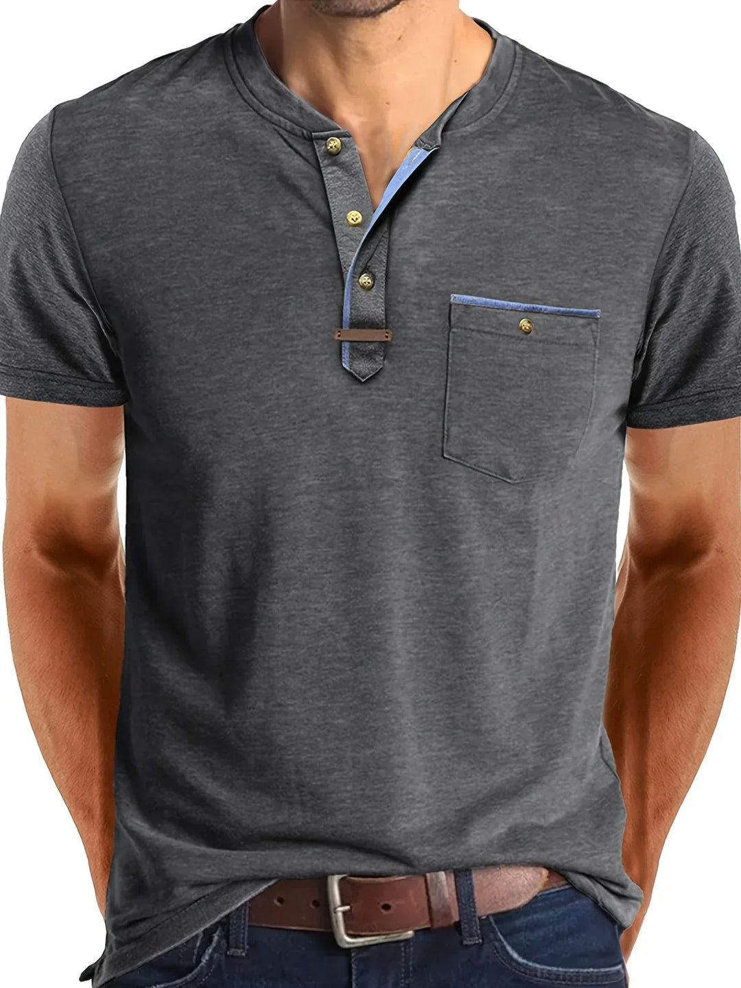 Elven™ | T-shirt col rond élégant avec poche