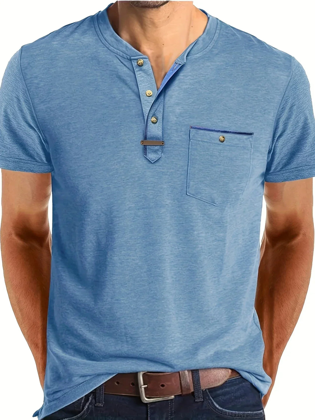 Elven™ | T-shirt col rond élégant avec poche