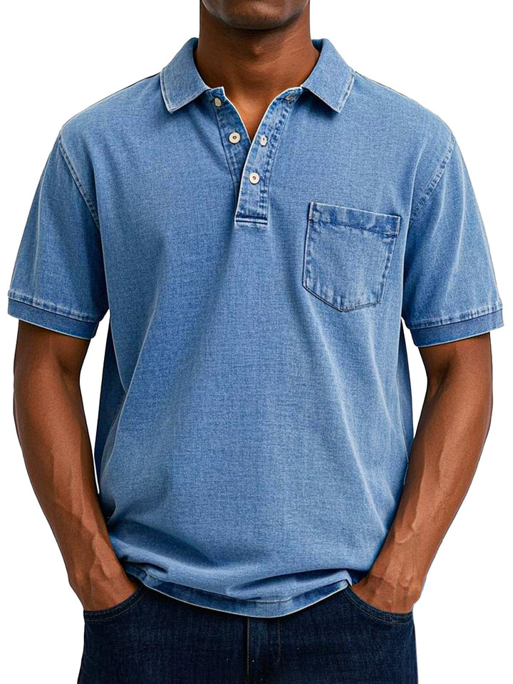 Elven™  - Chemise Polo Vintage Décontractée pour Homme