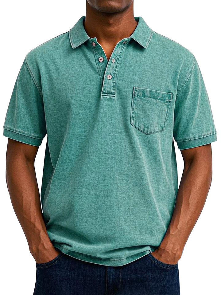 Elven™  - Chemise Polo Vintage Décontractée pour Homme