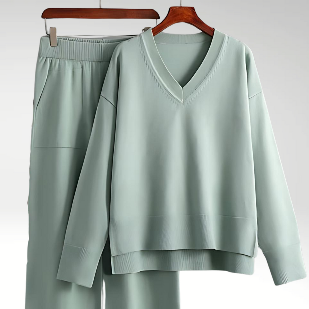 Elven™ | Luxe V-Neck Two Piece Set