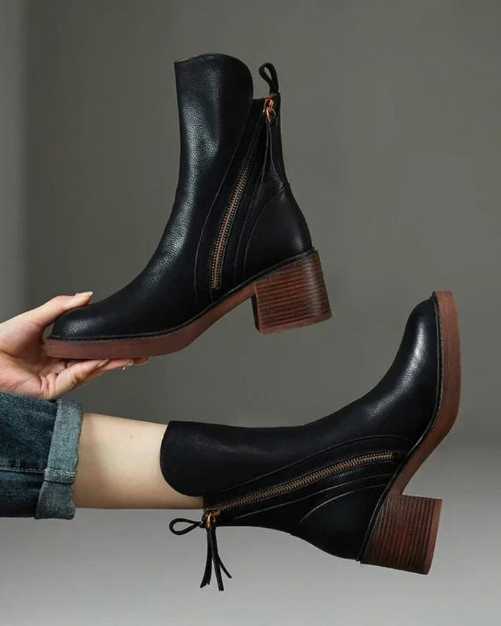 Améliane™ | Bottines en cuir chic