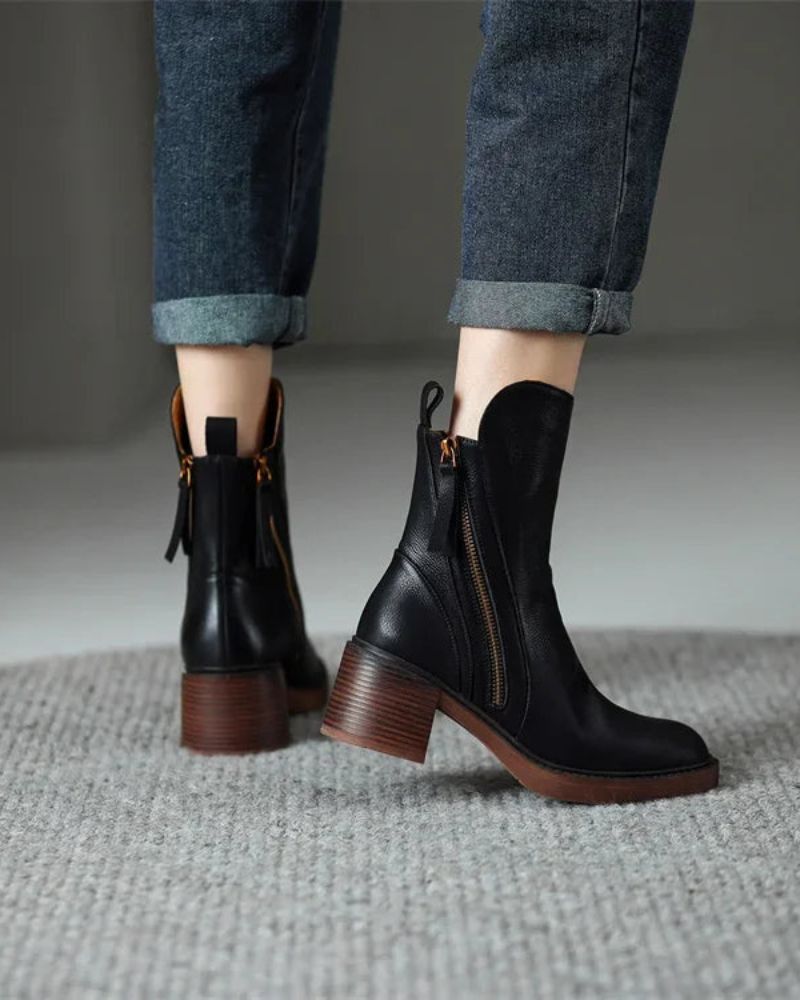 Améliane™ | Bottines en cuir chic
