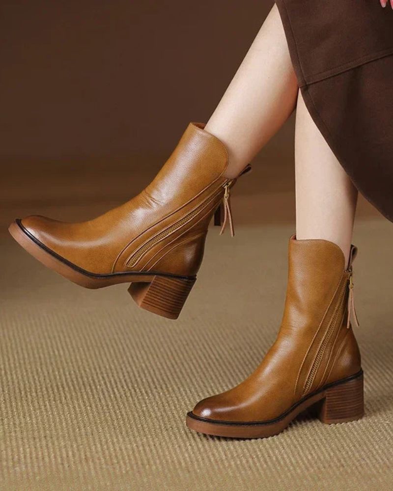 Améliane™ | Bottines en cuir chic
