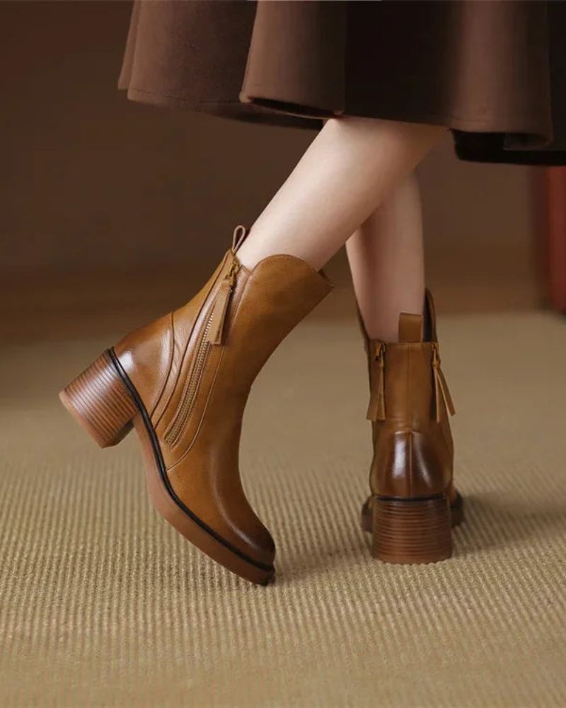 Améliane™ | Bottines en cuir chic