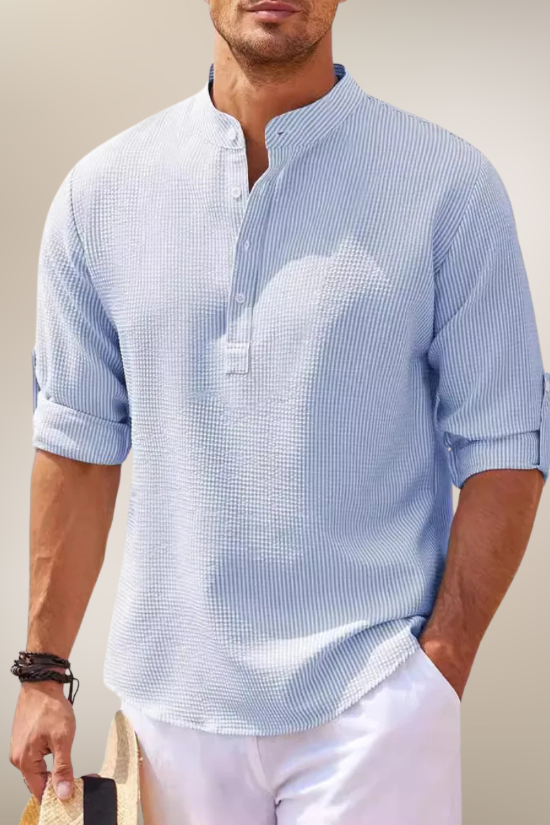 Maxime – Chemise en lin à boutons