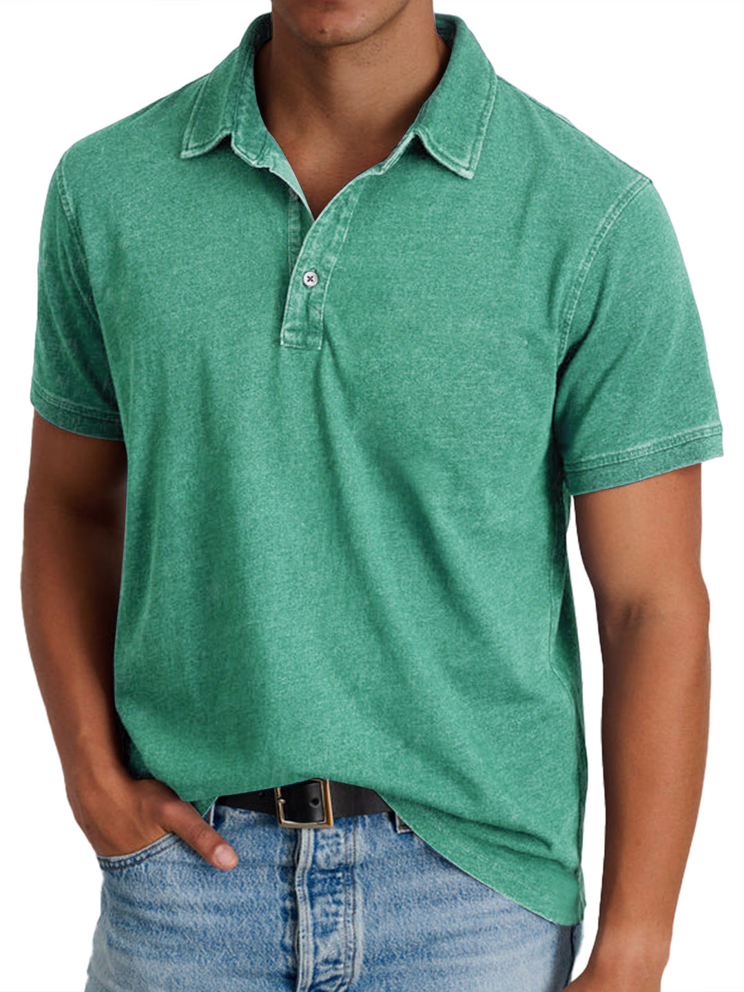 Elven™ - Polo avec collier pour hommes