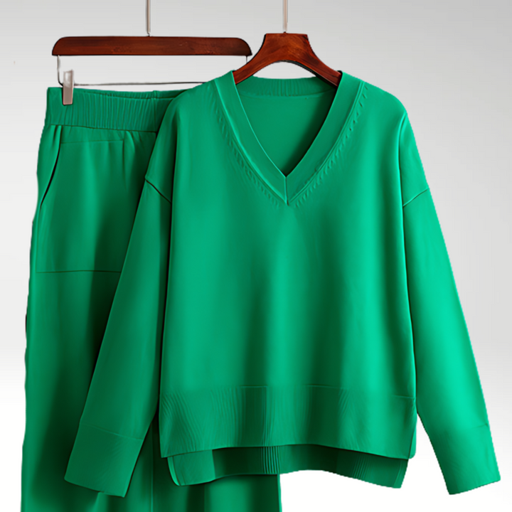 Elven™ | Luxe V-Neck Two Piece Set