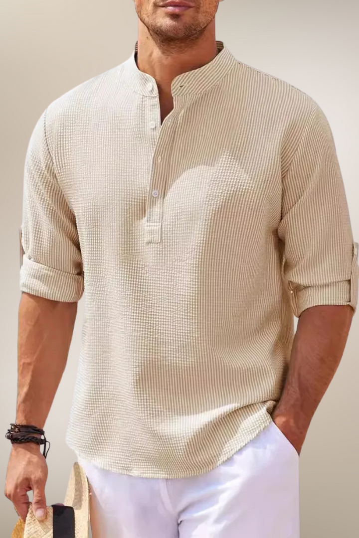 Maxime – Chemise en lin à boutons