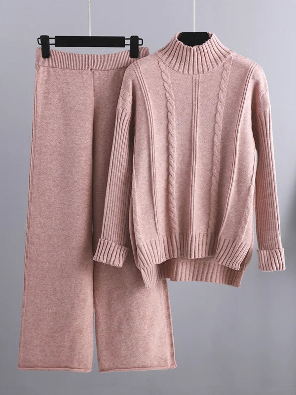 Elven™ | Ensemble deux pièces Lounge en tricot torsadé