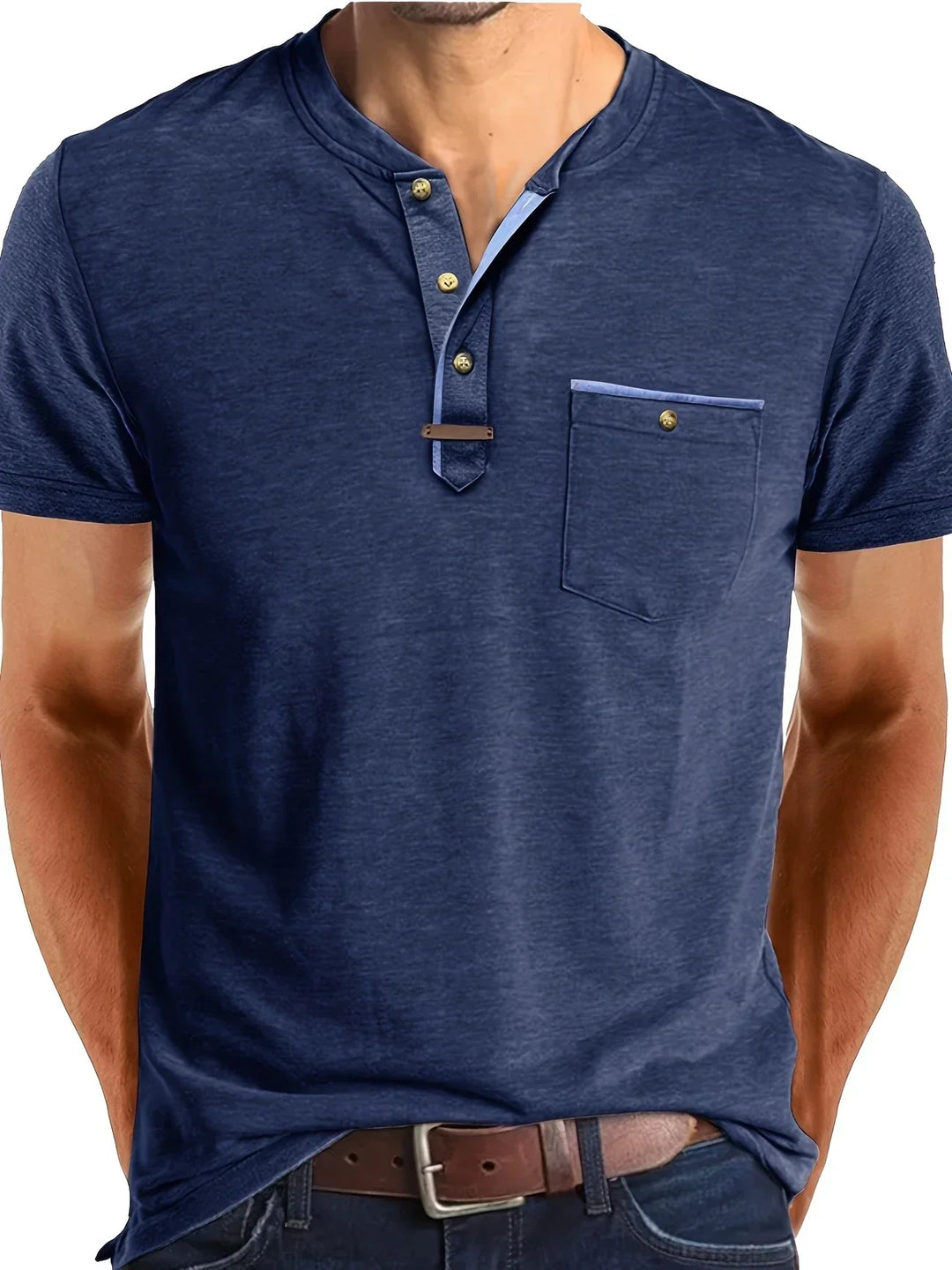 Elven™ | T-shirt col rond élégant avec poche