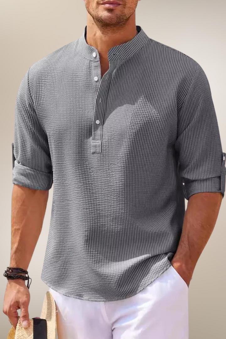 Maxime – Chemise en lin à boutons