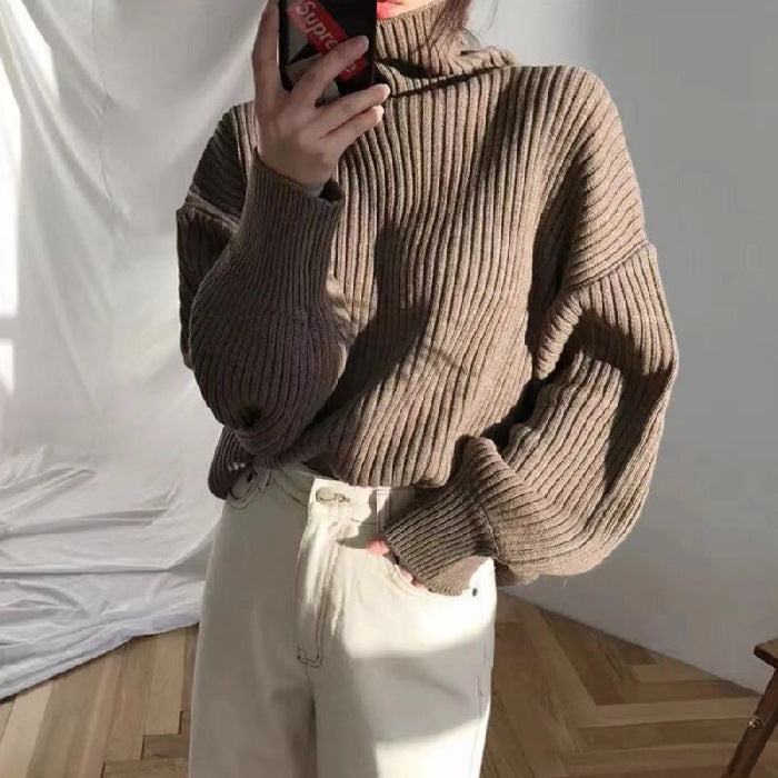 Elven™ | Luxe Pull à col roulé et à manches ballon