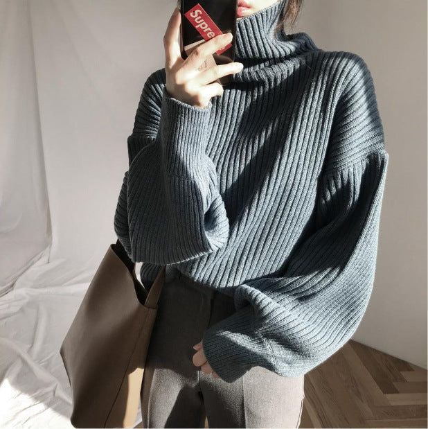 Elven™ | Luxe Pull à col roulé et à manches ballon