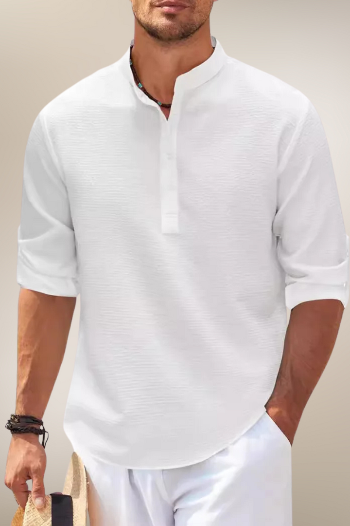 Maxime – Chemise en lin à boutons