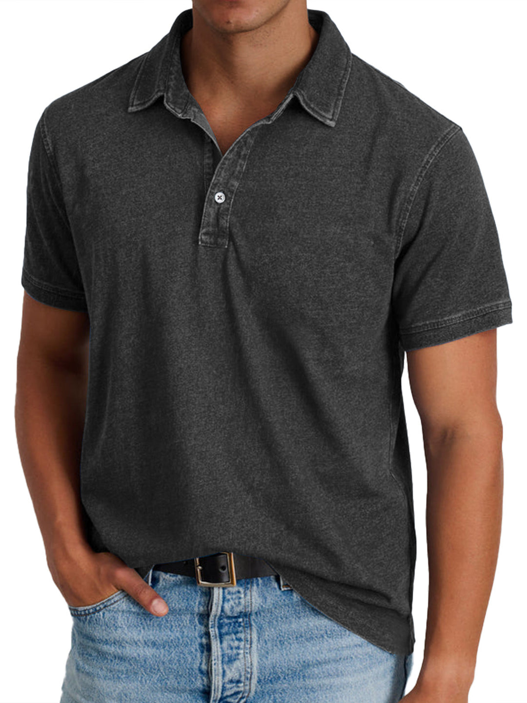 Elven™ - Polo avec collier pour hommes
