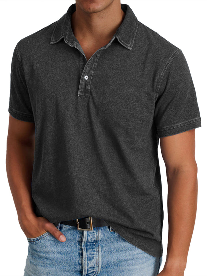 Elven™ - Polo avec collier pour hommes