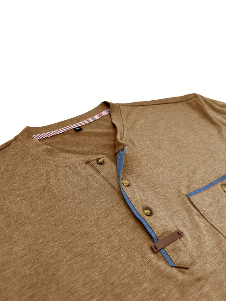 Elven™ | T-shirt col rond élégant avec poche