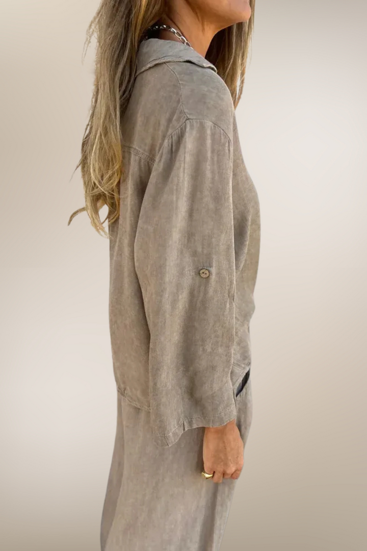Élodie – Ensemble loungewear coton-lin