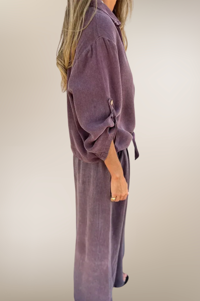Élodie – Ensemble loungewear coton-lin