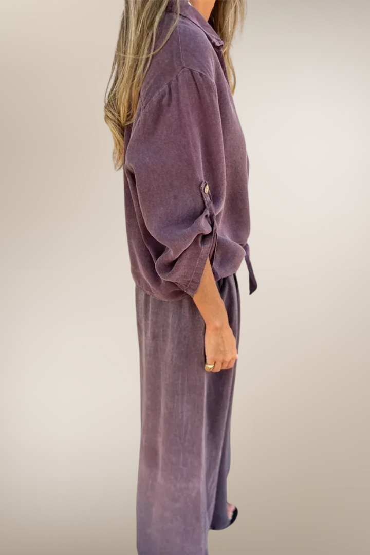 Élodie – Ensemble loungewear coton-lin