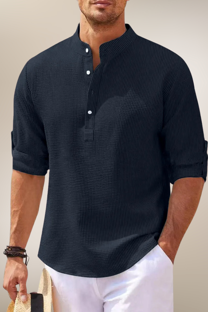 Maxime – Chemise en lin à boutons