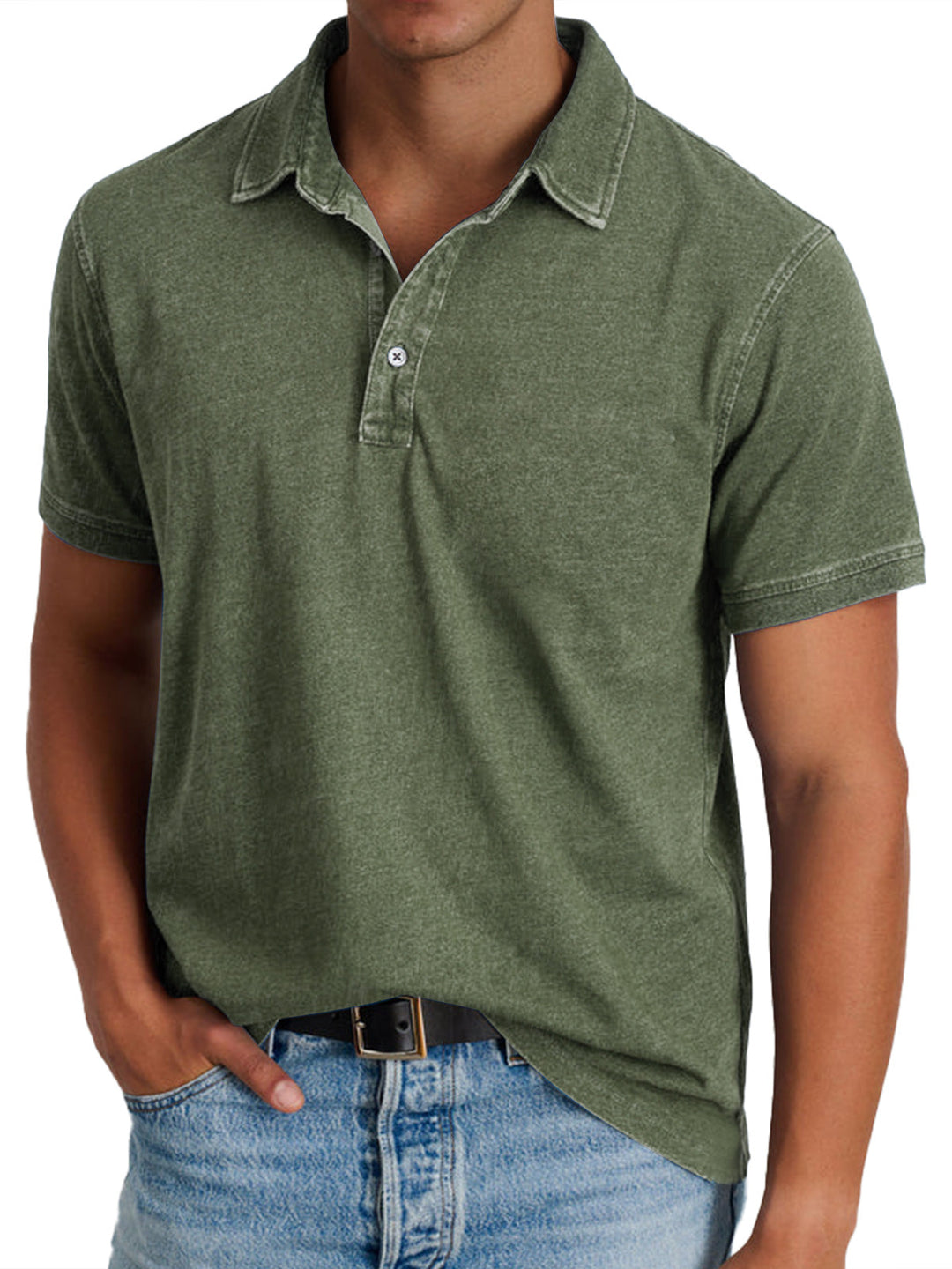 Elven™ - Polo avec collier pour hommes