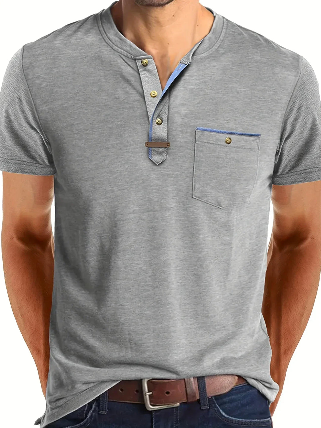 Elven™ | T-shirt col rond élégant avec poche
