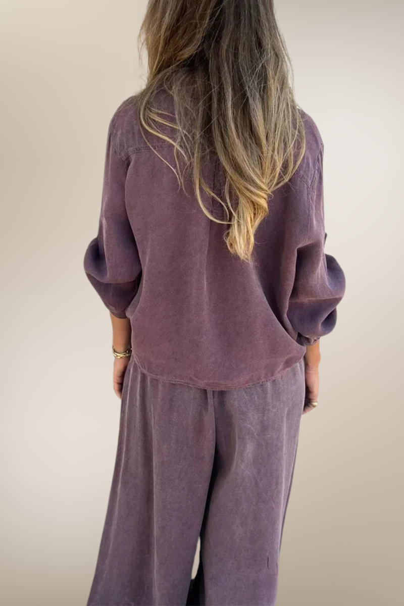 Élodie – Ensemble loungewear coton-lin