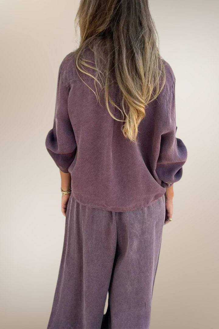 Élodie – Ensemble loungewear coton-lin
