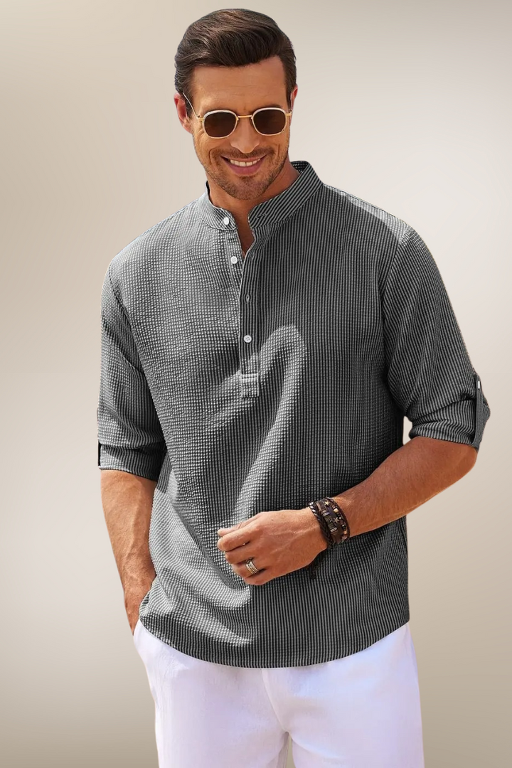Maxime – Chemise en lin à boutons