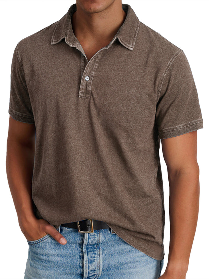 Elven™ - Polo avec collier pour hommes