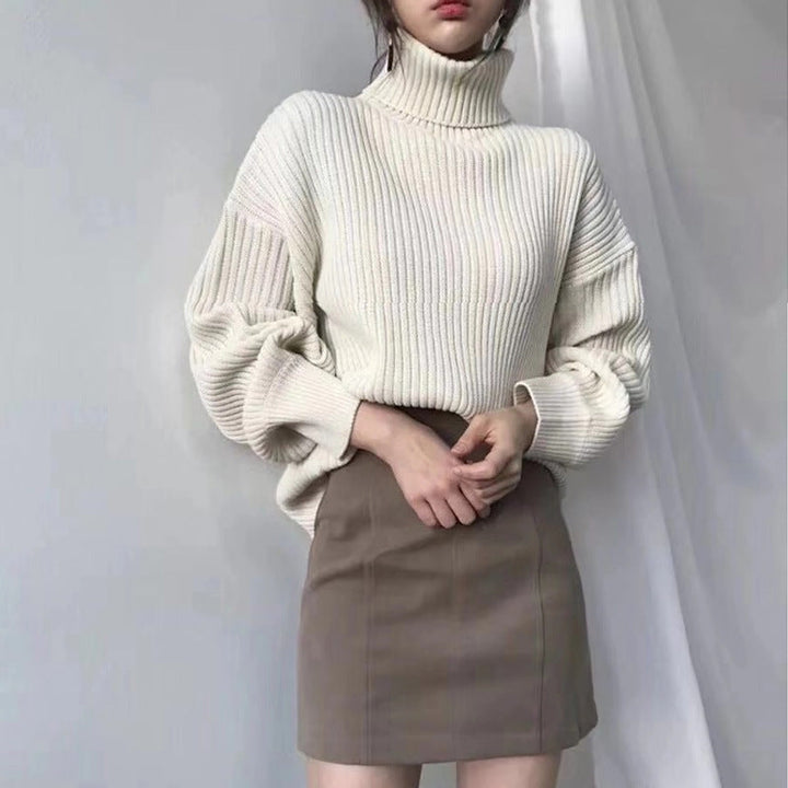 Elven™ | Luxe Pull à col roulé et à manches ballon