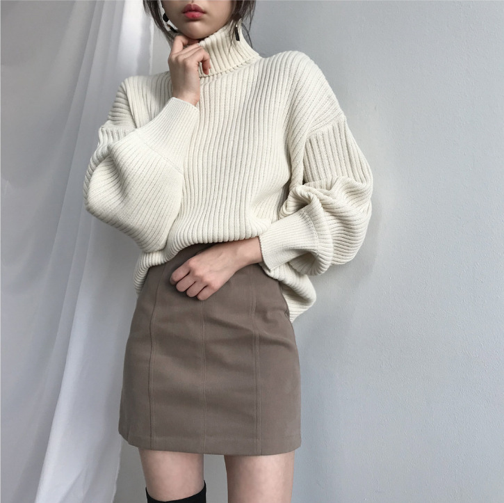 Elven™ | Luxe Pull à col roulé et à manches ballon