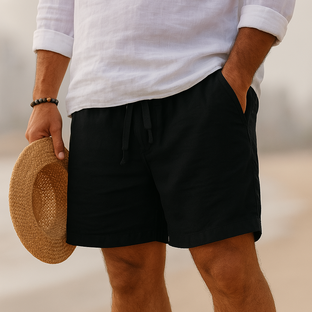 Elven™ | Short élégant en lin à taille élastique