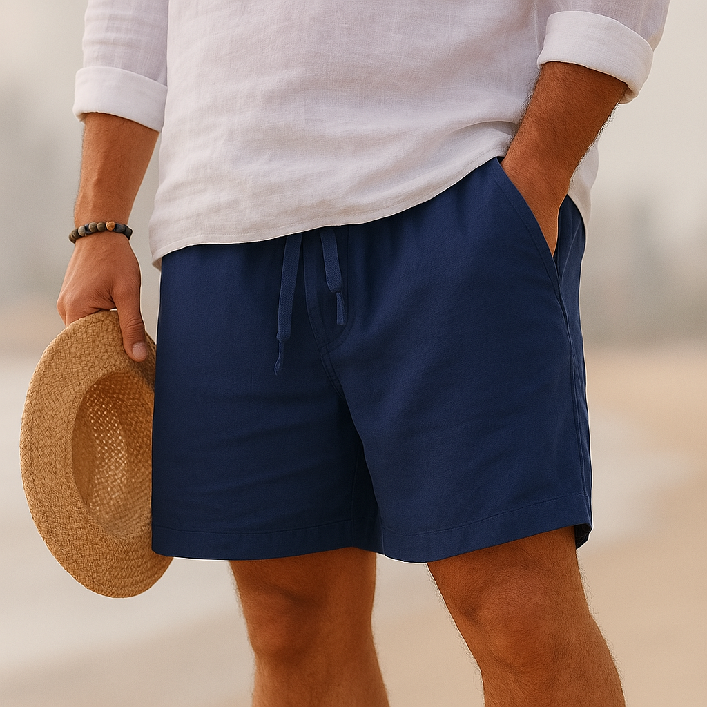 Elven™ | Short élégant en lin à taille élastique