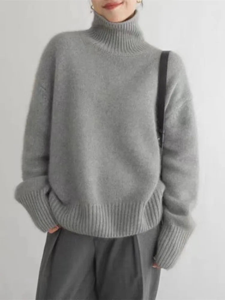 Isabella™ | Pull col roulé en cachemire