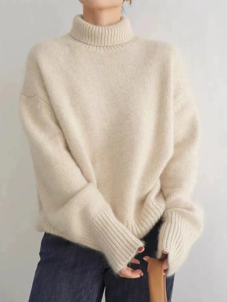 Isabella™ | Pull col roulé en cachemire