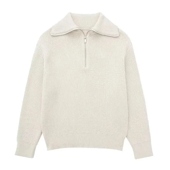 Elven™ | Pull zippé rayé