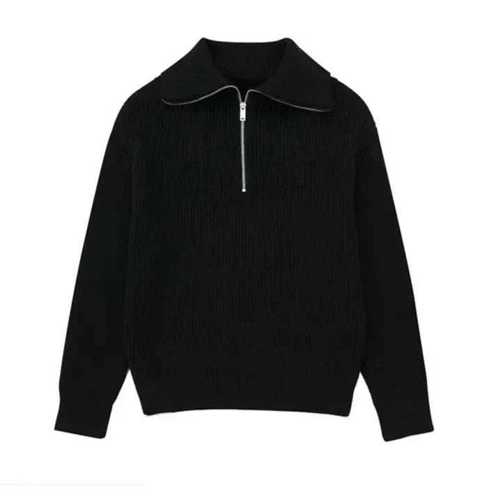 Elven™ | Pull zippé rayé