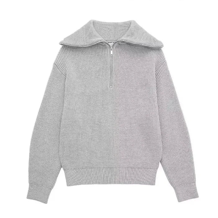 Elven™ | Pull zippé rayé