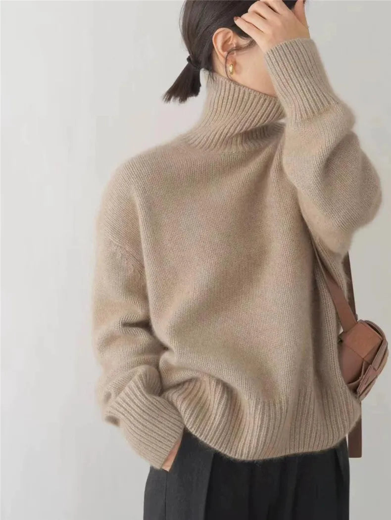 Isabella™ | Pull col roulé en cachemire