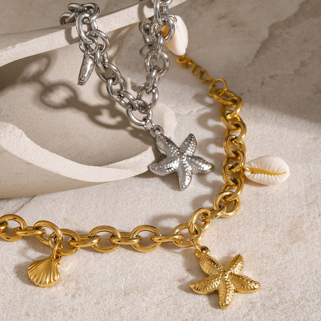 Merel™ | Bracelet à breloques dorées