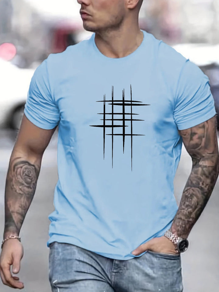 Elven™ | T-shirt élégant à col rond avec imprimé graphique