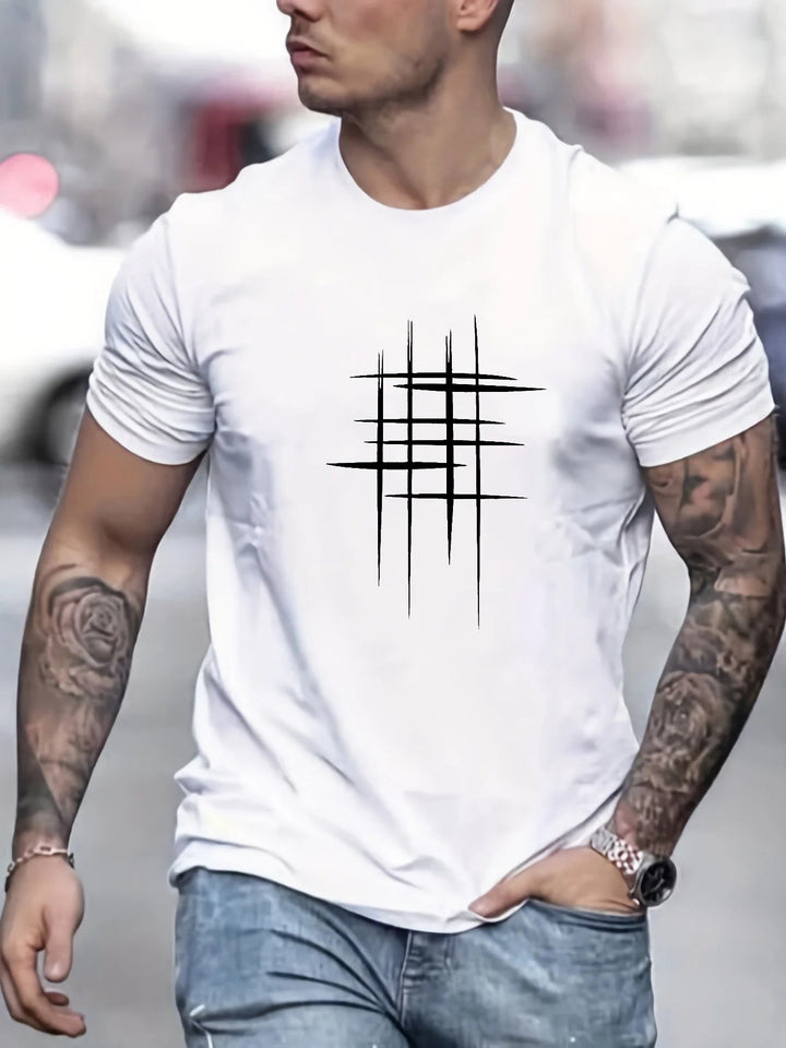 Elven™ | T-shirt élégant à col rond avec imprimé graphique
