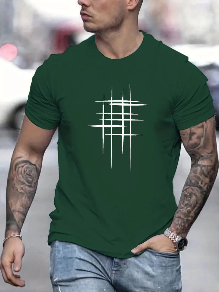 Elven™ | T-shirt élégant à col rond avec imprimé graphique