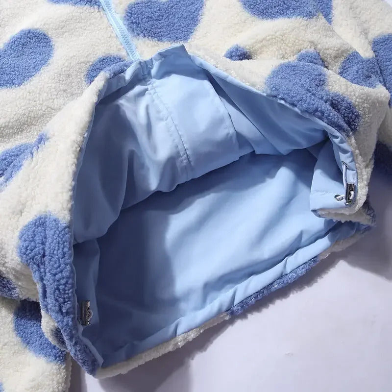 Daphné™ | Veste réversible à cœurs