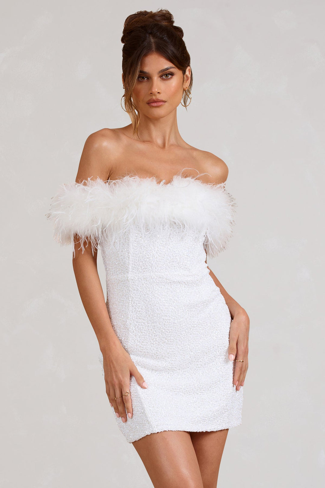 Elven™ | Robe à pailettes avec plumes